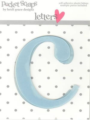 Heidi Grace - Inspire Me - Plastic Alpha Stickers c - 2/pk  (sold in 3's)